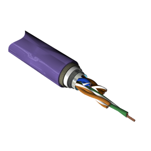 Cabo ethernet tático, Cat5e, SF/UTP, Flexível